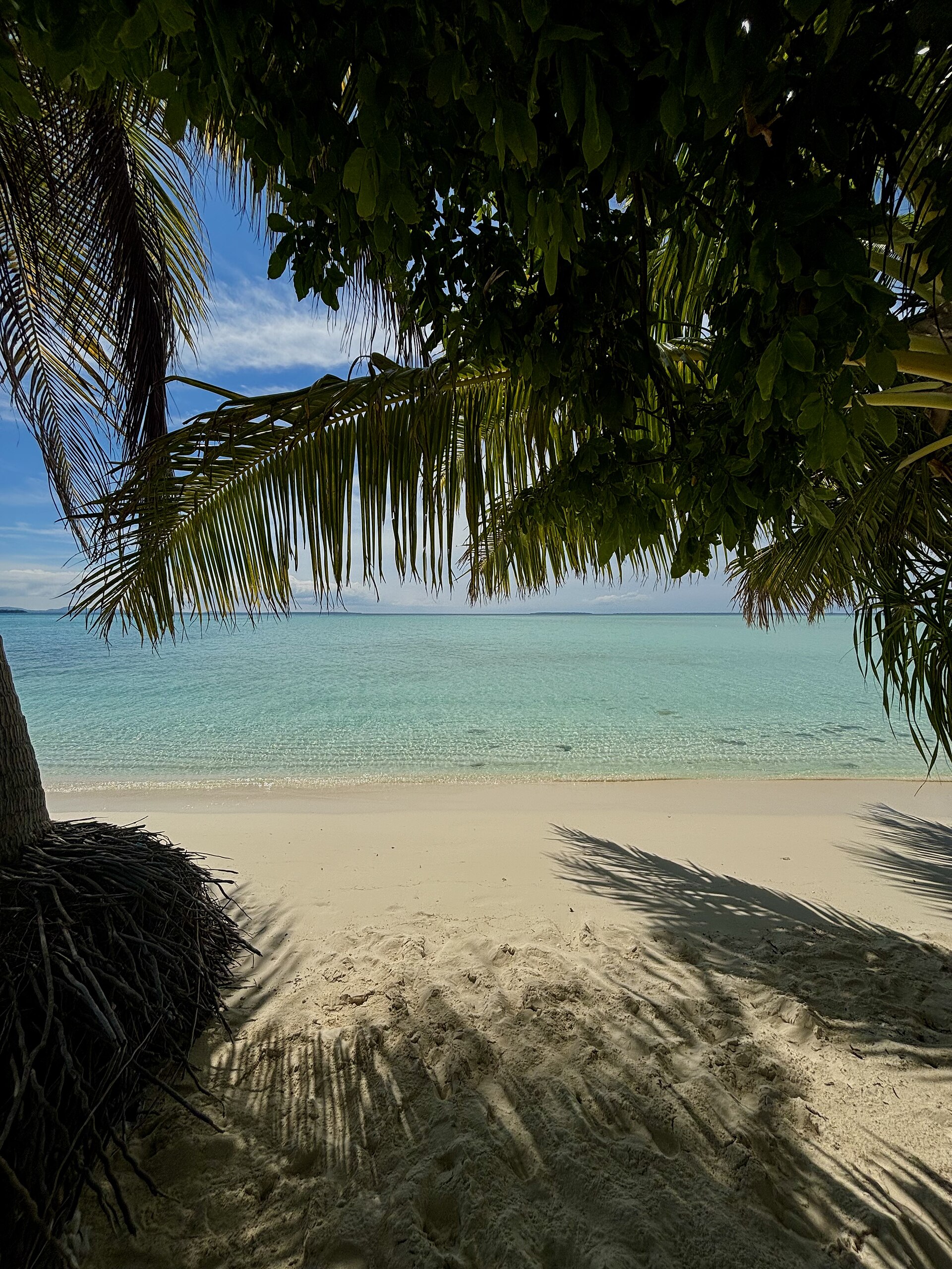Onuk Island in the surrounding Balabac island group. This coastal scene shows the wider setting, not the main island of Balabac.